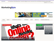 Tablet Screenshot of marketingbyte.com